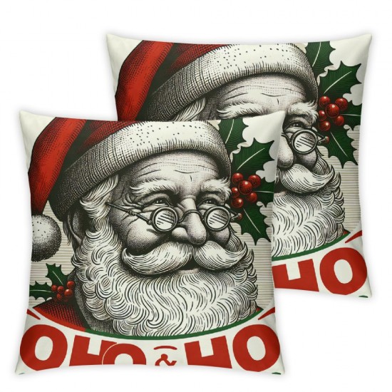 Ulloord Christmas Pillow Covers Snowman Decorative Red Black Plaid Throw Pillows Merry Christmas Christmas Decor for